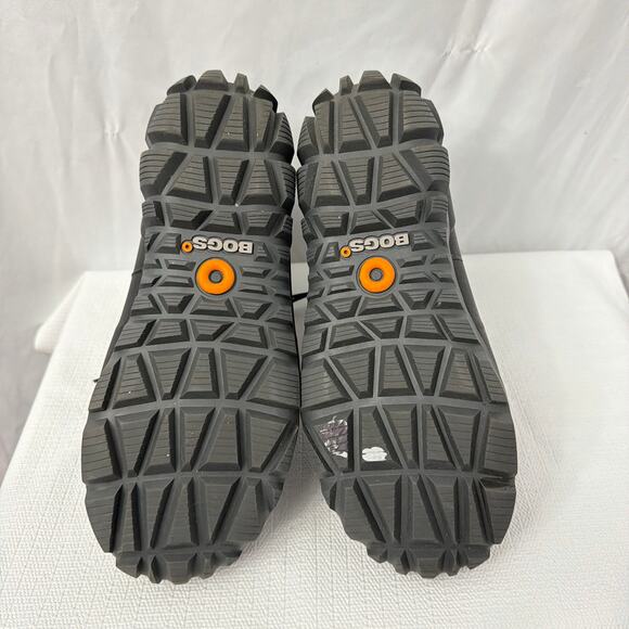 Bogs Arcata Lace Boot Mens 10 Black Waterproof Warm Snow Faux Fur Insulated -40 - Picture 10 of 10